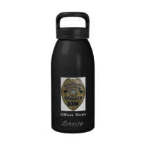 Police Officer Water Bottle