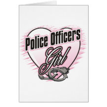 Police Officers Girl Card