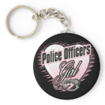 Police Officers Girl Key Chain