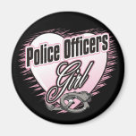 Police Officers Girl Magnet