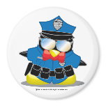 Police Penguin Fridge Magnet