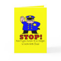 Police Pick Up Line Greeting Card by MzLisaMichelle Police Pick Up Line Greeting Card