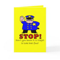 Police Pick Up Line Greeting Card