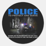 Police Protect And Serve Blue Lives Matter Sticker