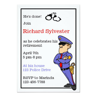 Police Retirement Cards | Zazzle