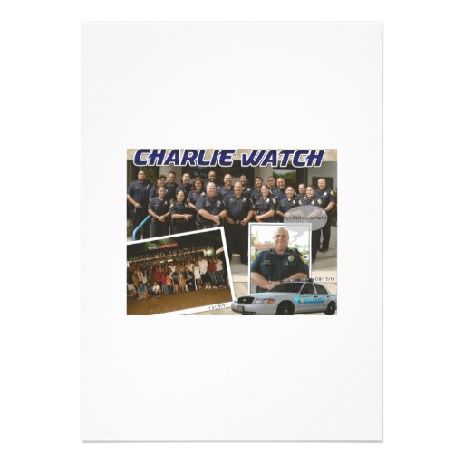 Police Retirement Party Personalized Invitations (front side)
