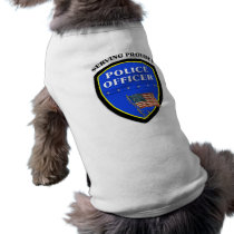 Police Serving Proudly Dog Shirt