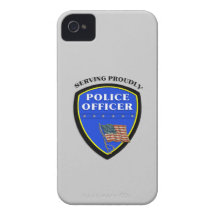 Police Serving Proudly iPhone 4 Case-Mate Case