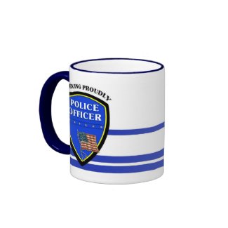 Police Serving Proudly mug
