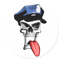 Police Skull stickers