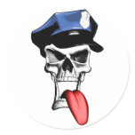 Police Skull Sticker