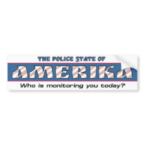 Police State of Amerika Bumper Sticker