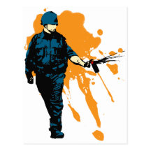 Police State - Pepper Spray Post Card