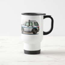 Police SUV Cruiser Car Cop Car Travel Mug
