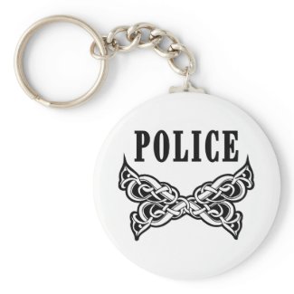 Police Tattoo Keychains