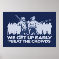 police we get up early to beat the crowds print