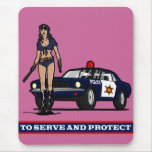 POLICE WOMAN1 MOUSE PADS