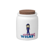 Police Woman Candy Dish