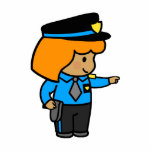 Police Woman photo sculptures