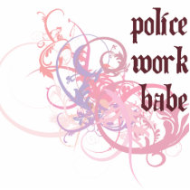 Police Work Babe photo sculptures