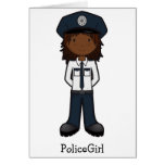 PoliceGirl Greeting Card