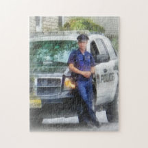 Policeman by Patrol Car Puzzles
