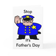 Policeman - Father's Day card