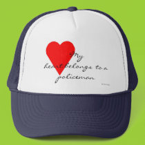 Policeman Heart Hat hats