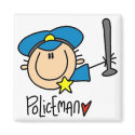 Policeman Occupation magnets by stick_figures Policeman Occupation magnets