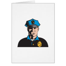 Policeman Police Officer Greeting Card