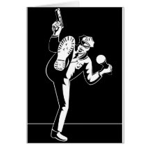 policeman police officer law enforcement greeting card