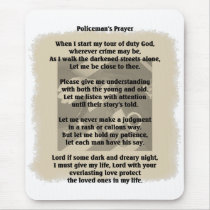 Policeman's Prayer Mouse Pad mousepads