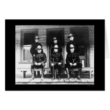 Policemen from Dawson Yukon Territory 1906 Greeting Cards