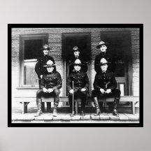 Policemen from Dawson Yukon Territory 1906 Print