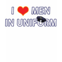 POLICEMEN IN UNIFORM t-shirts