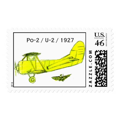 Polikarpov Po-2, Russian Trainer Aircraft 1927/28 Postage Stamp by tunguska