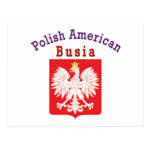 Polish American Busia Postcard
