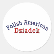Polish American Dziadek Stickers