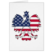 Polish American Eagle Card