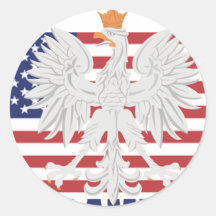Polish American Sticker