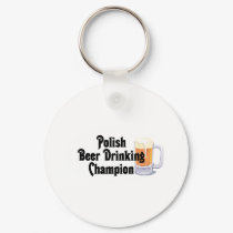 Polish Beer Drinking Champion keychains