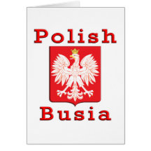 Polish Busia Eagle Greeting Cards