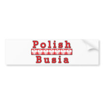 Polish Busia Eagles bumper stickers by PolishHeritage Polish Busia Eagles bumper stickers