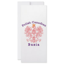 Polish Canadian Eagle Busia rack cards