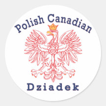 Polish Canadian Eagle Dziadek Sticker
