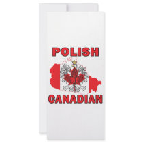 Polish Canadian Flag Canada Map rack cards by PolishCanadian Polish Canadian Flag Canada Map rack cards