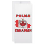 Polish Canadian Flag Canada Map rack cards