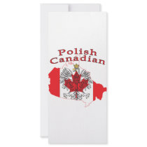Polish Canadian Flag Map rack cards by PolishCanadian Polish Canadian Flag Map rack cards
