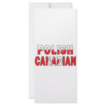 Polish Canadian Flag rack cards