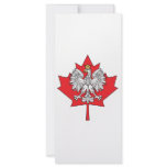Polish Canadian Maple Leaf rack cards